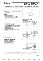CXD3410GA datasheet pdf SONY