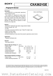 CXA3621GE datasheet pdf SONY