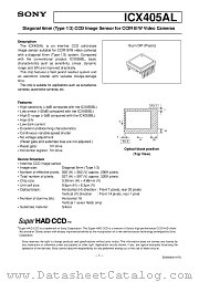 ICX405AL datasheet pdf SONY