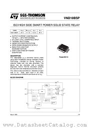 VND10BSP13TR datasheet pdf ST Microelectronics