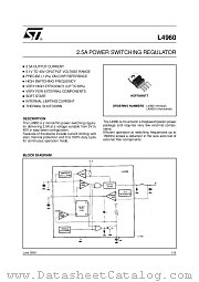 L4960 datasheet pdf ST Microelectronics