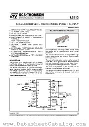 L6213 datasheet pdf ST Microelectronics