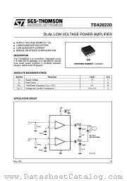 TDA2822D datasheet pdf ST Microelectronics