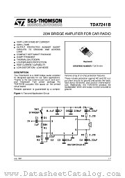 TDA7241B datasheet pdf ST Microelectronics