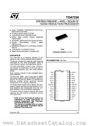 TDA7336D datasheet pdf ST Microelectronics