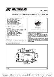 TDA7350A datasheet pdf ST Microelectronics