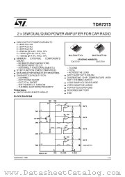 TDA7375V datasheet pdf ST Microelectronics