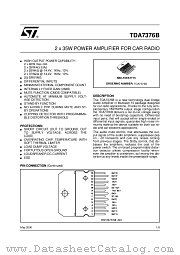 TDA7376B datasheet pdf ST Microelectronics
