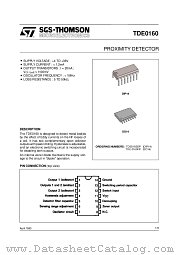 TDE0160FP datasheet pdf ST Microelectronics