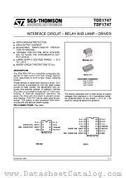 TDF1747 datasheet pdf ST Microelectronics