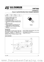 VNP7N04 datasheet pdf ST Microelectronics