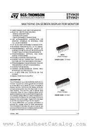 STV9421 datasheet pdf ST Microelectronics