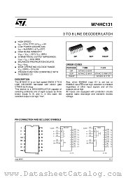 M74HC131B1R datasheet pdf ST Microelectronics