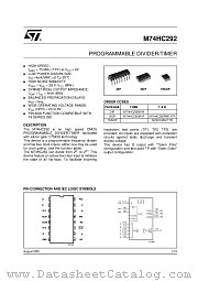 M74HC292RM13TR datasheet pdf ST Microelectronics