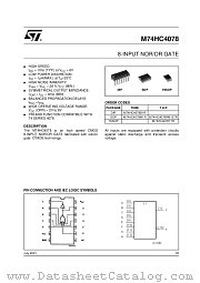 M74HC4078M1R datasheet pdf ST Microelectronics