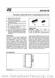 HCF4017BEY datasheet pdf ST Microelectronics