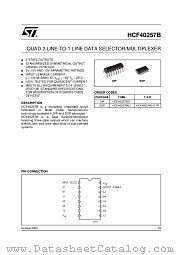 HCF40257BM1 datasheet pdf ST Microelectronics