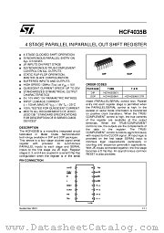 HCF4035BEY datasheet pdf ST Microelectronics