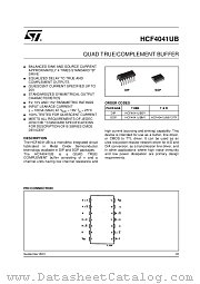 HCF4041UM013TR datasheet pdf ST Microelectronics