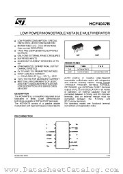 HCF4047M013TR datasheet pdf ST Microelectronics