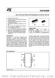 HCF4048BEY datasheet pdf ST Microelectronics