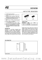 HCF4076M013TR datasheet pdf ST Microelectronics