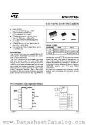 M74HCT164M1R datasheet pdf ST Microelectronics