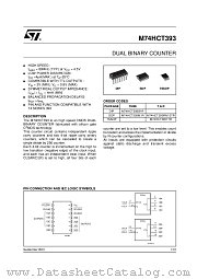M74HCT393B1R datasheet pdf ST Microelectronics