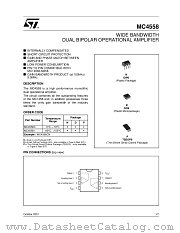 MC4558IDT datasheet pdf ST Microelectronics