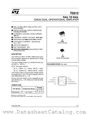 TS912IN datasheet pdf ST Microelectronics
