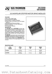GS-D200S datasheet pdf ST Microelectronics