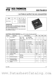 GS1T5-5D15 datasheet pdf ST Microelectronics