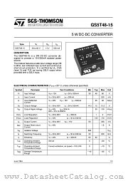 GS5T48-15 datasheet pdf ST Microelectronics