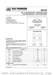 SD1457 datasheet pdf ST Microelectronics