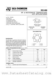 SD1480 datasheet pdf ST Microelectronics