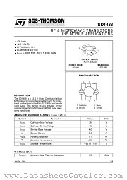 SD1488 datasheet pdf ST Microelectronics