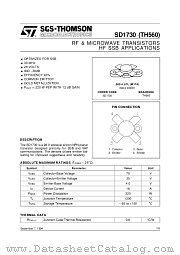 SD1730 datasheet pdf ST Microelectronics