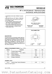 SD1542-42 datasheet pdf ST Microelectronics
