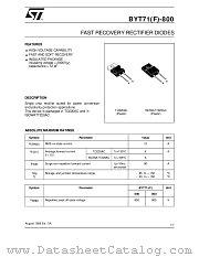 BYT71-600 datasheet pdf ST Microelectronics