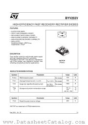 BYV255V-200 datasheet pdf ST Microelectronics