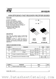 BYV52PI-200 datasheet pdf ST Microelectronics