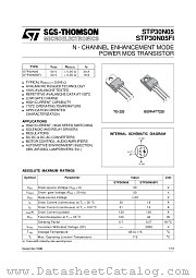 STP30N05 datasheet pdf ST Microelectronics