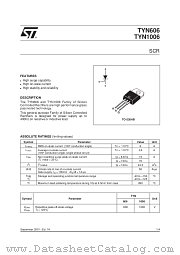 TYN1006 datasheet pdf ST Microelectronics