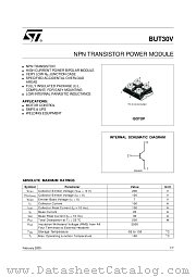 BUT30V datasheet pdf ST Microelectronics