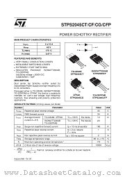 STPS2045CF datasheet pdf ST Microelectronics
