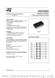 ESDA25DB3 datasheet pdf ST Microelectronics