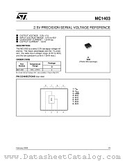 MC1403DT datasheet pdf ST Microelectronics