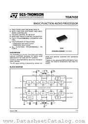 TDA7432D datasheet pdf ST Microelectronics