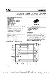 TDA7384A datasheet pdf ST Microelectronics