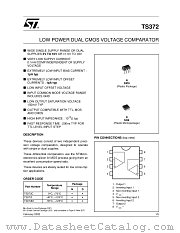 TS372 datasheet pdf ST Microelectronics